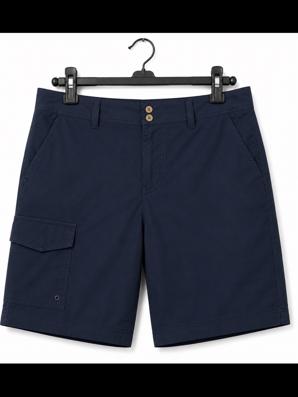 Columbia Omni-Shade Navy Cargo Hiking Shorts Women’s 8 Regular